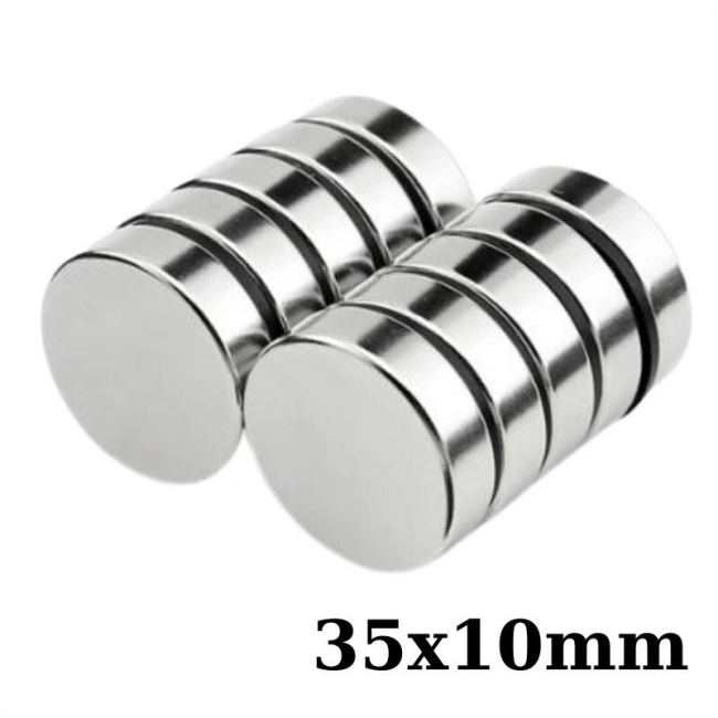 35x10mm Neodyum Güçlü Mıknatıs - Neodim Magnet