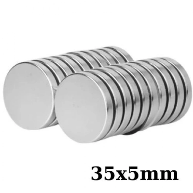 35x5mm Neodyum Güçlü Mıknatıs - Neodim Magnet