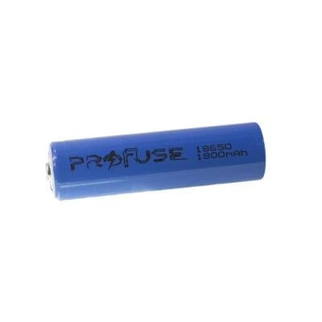 3.7V 1800mAh 18650 Li-ion Şarjlı Pil - Başlı