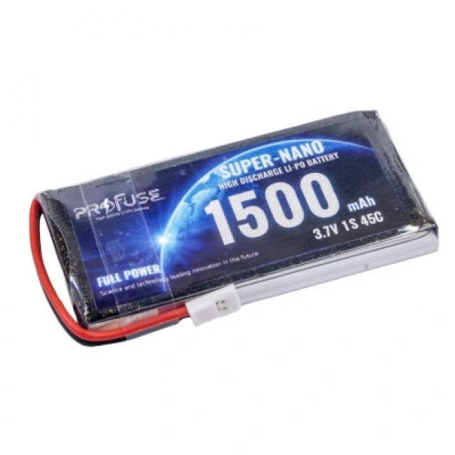 3.7V 1S 1500mAh 45C Lipo Batarya