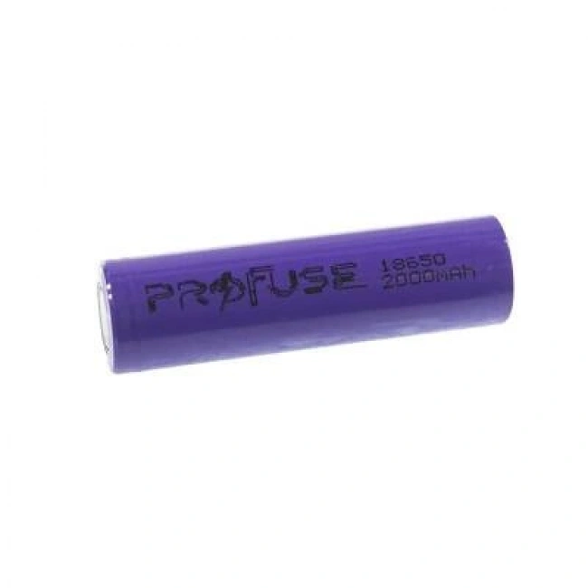 3.7V 2000mAh 18650 Li-ion Şarjlı Pil - Başsız