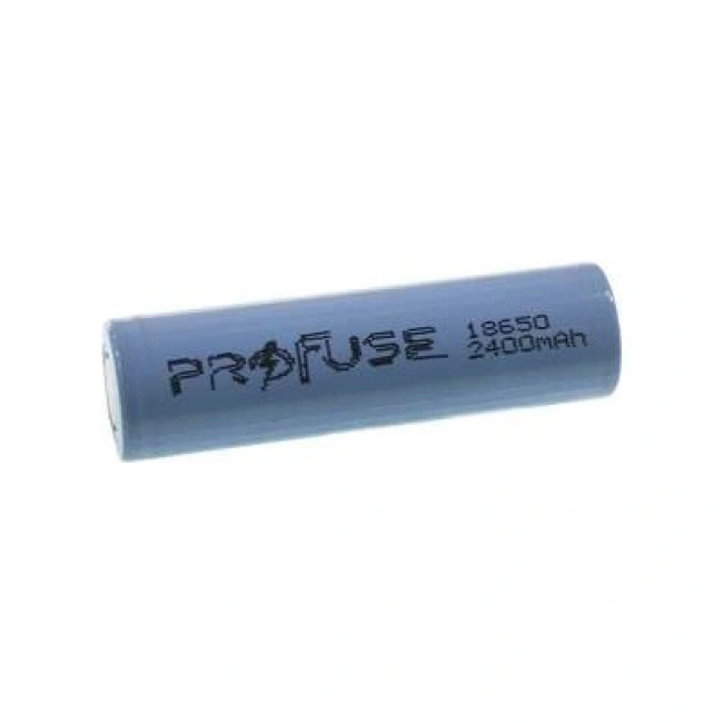 3.7V 2400mAh 18650 Li-ion Şarjlı Pil - Başsız