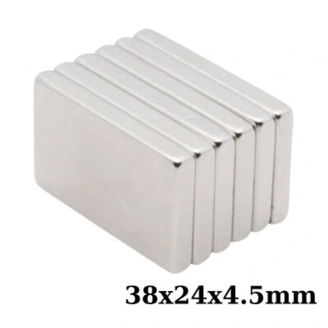 38x24x4.5mm Neodyum Güçlü Mıknatıs - Neodim Magnet