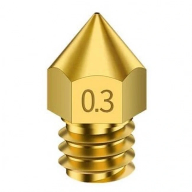 3D Yazıcı-Printer MK8 0.3mm Pirinç Nozzle