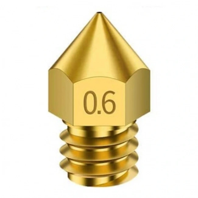 3D Yazıcı-Printer MK8 0.6mm Pirinç Nozzle