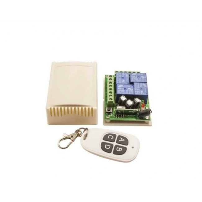 4 Kanal 12V RF Uzaktan Kumanda Alıcı Verici Modül Seti