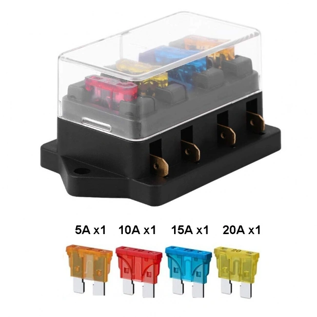 4 Kanal Oto Bıçak Sigorta Kutusu