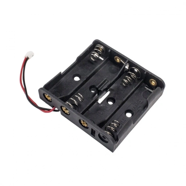 4lü AA Pil Yuvası JST PH 2.0 Konnektör Çıkışlı