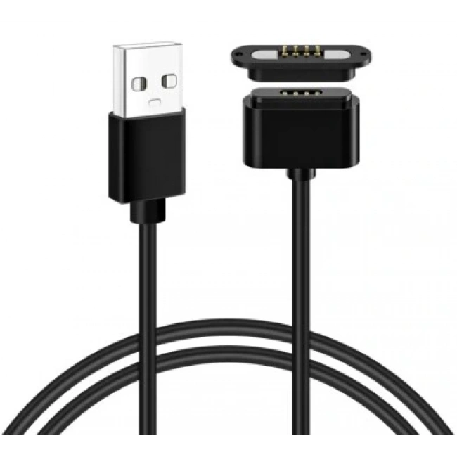 4-Pin 2mm Kablolu Pogo Pin Manyetik Konnektör Takımı - USB Soketli