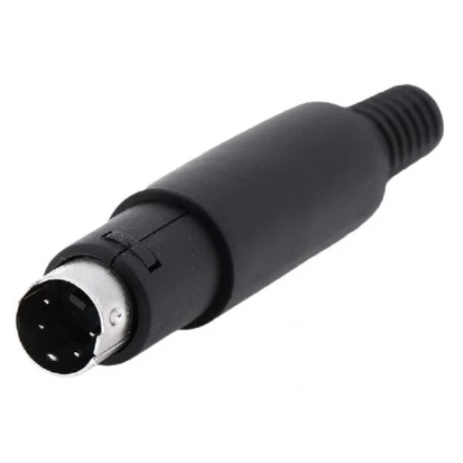 4 Pin Erkek Mini DIN Konnektör