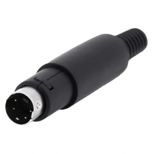 4 Pin Erkek Mini DIN Konnektör