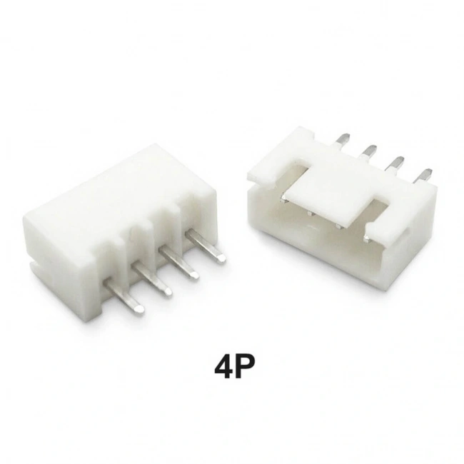 4 Pin JST-XHB 2.54 Düz Tunik Konnektör Erkek