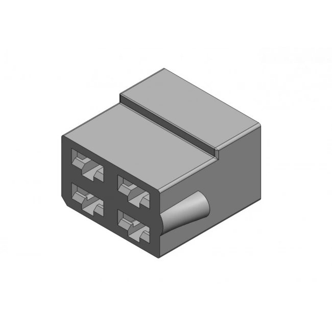 401 Erkek Konnektör Şeffaf 100 Adet