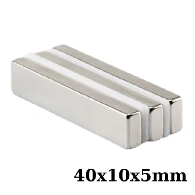 40x10x5mm Neodyum Güçlü Mıknatıs - Neodim Magnet