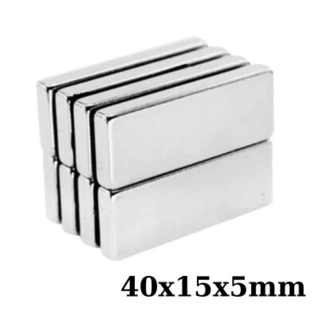40x15x5mm Neodyum Güçlü Mıknatıs - Neodim Magnet