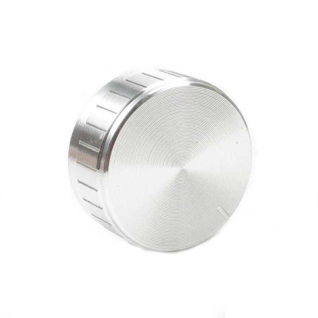 40x17 Alüminyum Potansiyometre Başlığı - Gümüş