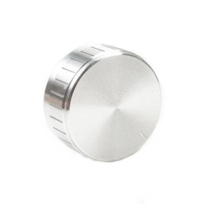 40x17 Alüminyum Potansiyometre Başlığı - Gümüş