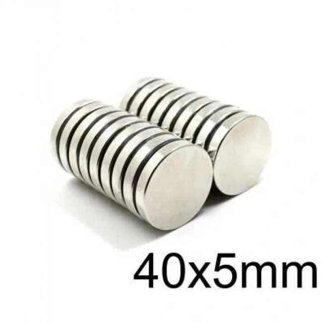 40X5mm Neodyum Güçlü Mıknatıs - Neodim Magnet