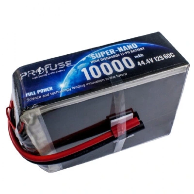 44,4V 12S 10000mAh 60C Lipo Batarya