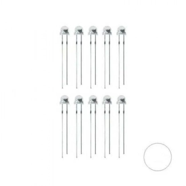 4.8mm Gün Işığı Mantar Led Paketi - 10 Adet