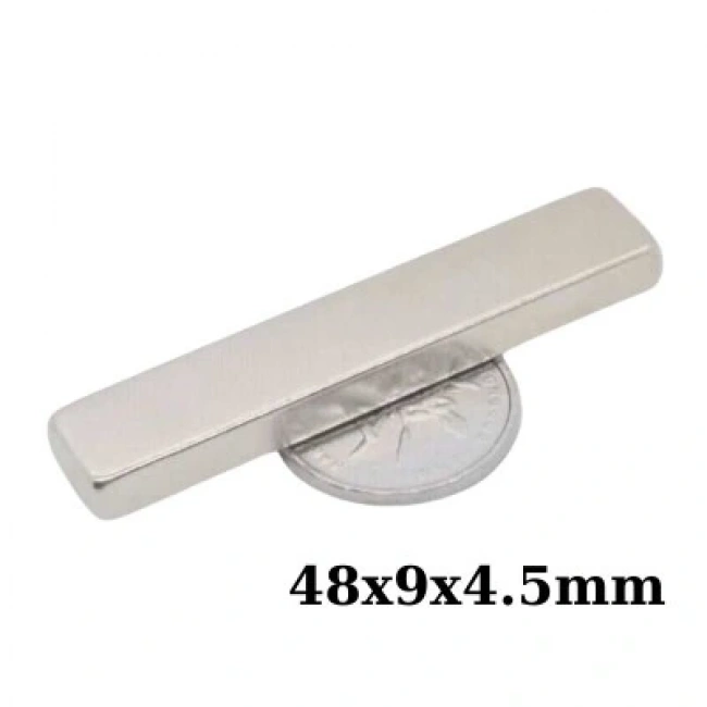 48X9x4.5mm Neodyum Güçlü Mıknatıs - Neodim Magnet