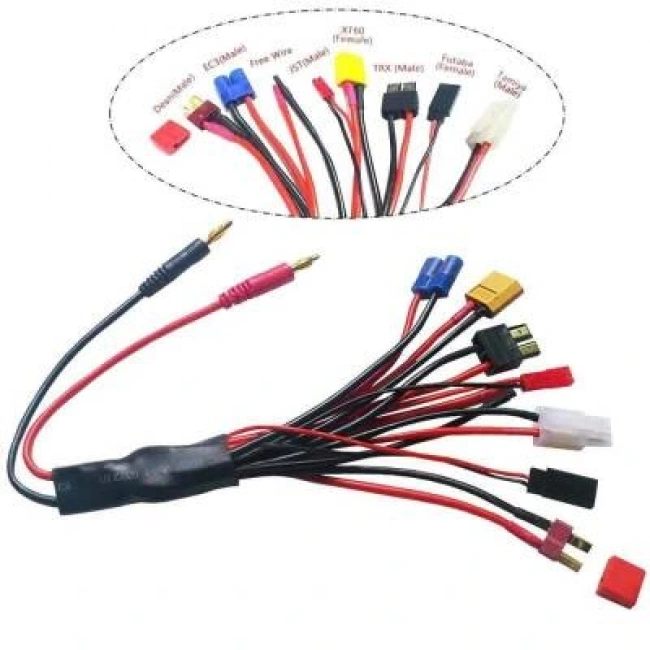 4mm Banana - Karışık Kablo Dönüştürücü - 30cm