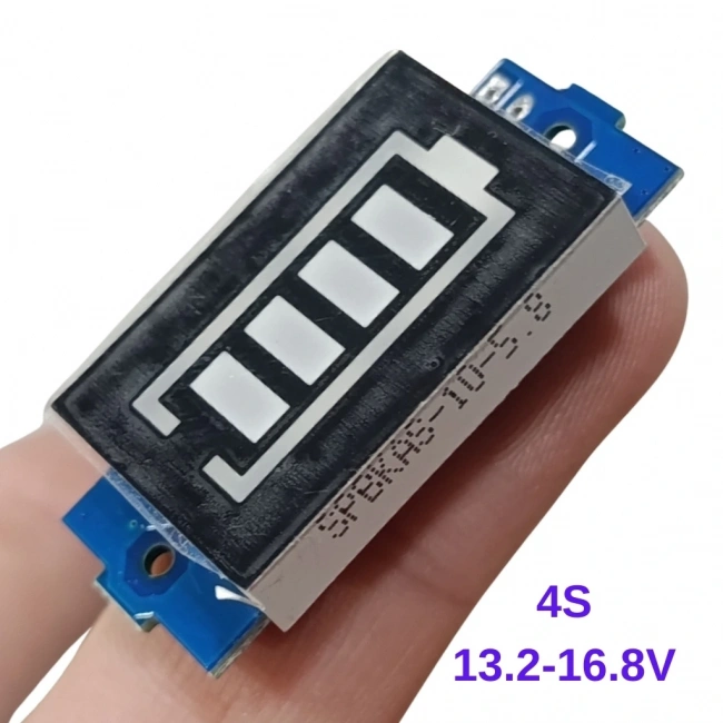 4S Lityum Batarya Kapasite Göstergesi Modülü 13.2V-16.8V