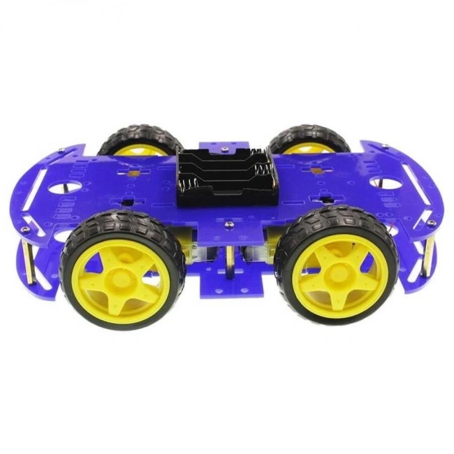 4WD Mavi Şase Tekerlekli Araba Kiti