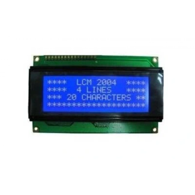 4X20 LCD Ekran Mavi