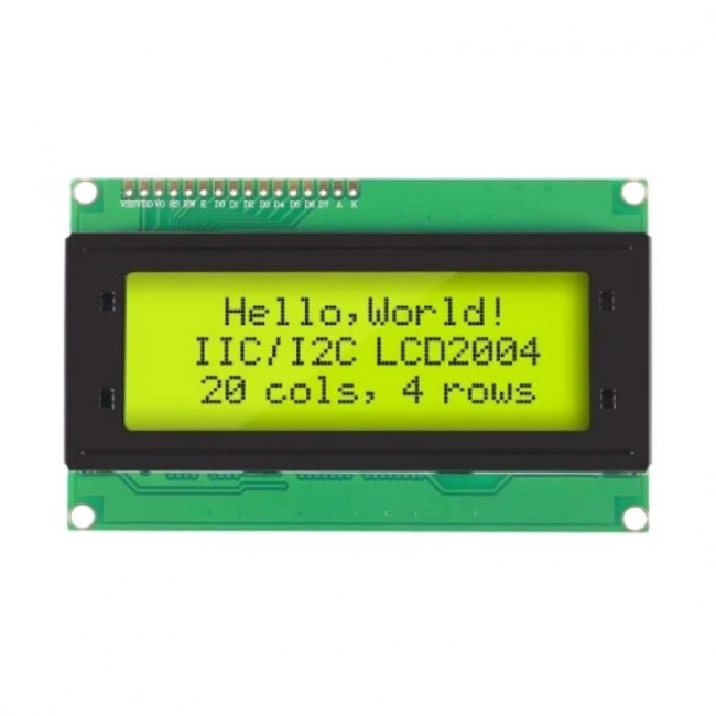 4X20 LCD Ekran Yeşil