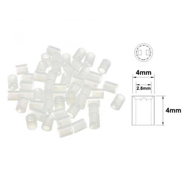 4x4mm Led Distans (Standoff) - Beyaz
