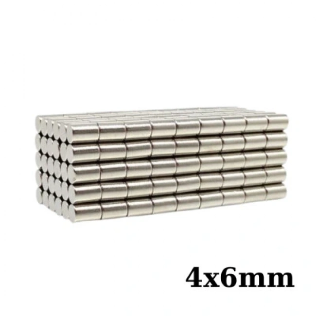4x6mm Neodyum Güçlü Mıknatıs - Neodim Magnet