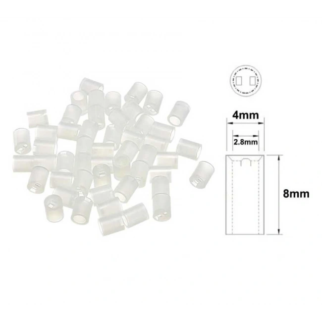 4x8mm Led Distans (Standoff) - Beyaz