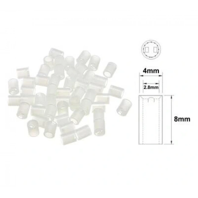 4x8mm Led Distans (Standoff) - Beyaz