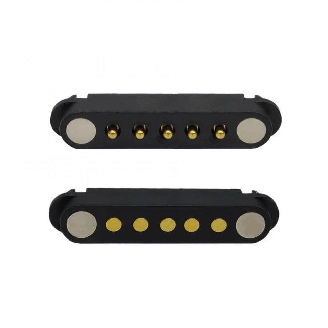 5-Pin 2.54mm Pogo Pin Manyetik Konnektör Takımı