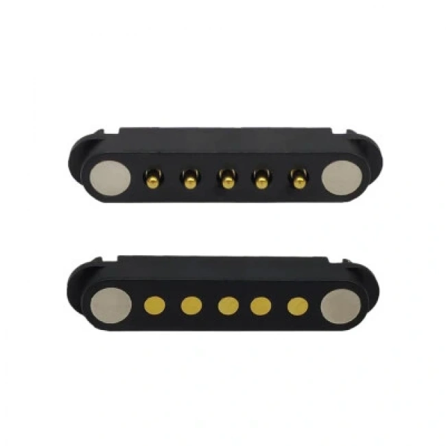5-Pin 2.54mm Pogo Pin Manyetik Konnektör Takımı