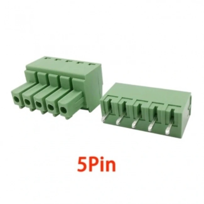 5 Pin 3.81mm Geçmeli 90C Takım Klemens