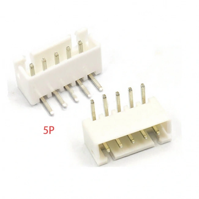 5 Pin JST-XH 2.54 Tunik Konnektör Erkek Eğik 90°