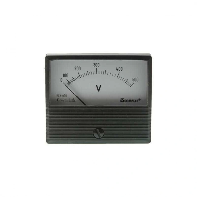 500V Analog Voltmetre - Panel Tipi Ölçü Aleti KLY-T670