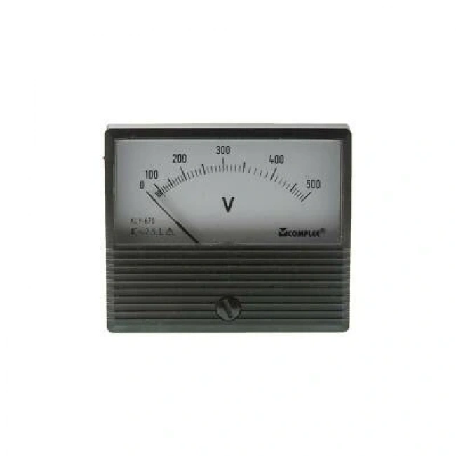 500V Analog Voltmetre - Panel Tipi Ölçü Aleti KLY-T670