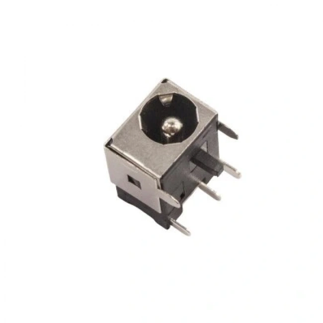 5.5x2.5mm DC Jack Şasesi - Yandan İğne Bacak