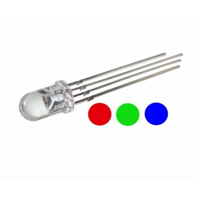 5mm RGB Led Ortak Katot - 4 Pin