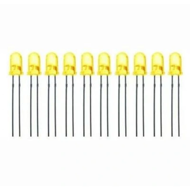5mm Sarı Led Paketi - 10 Adet