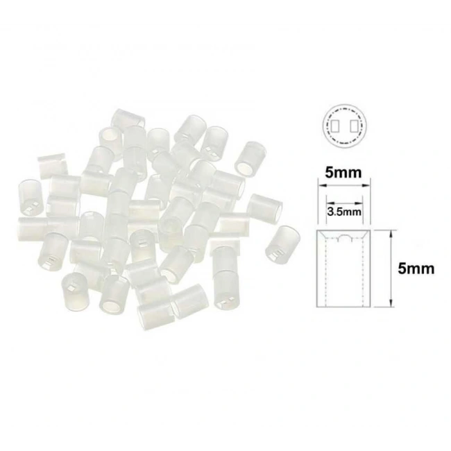 5x5mm Led Distans (Standoff) - Beyaz