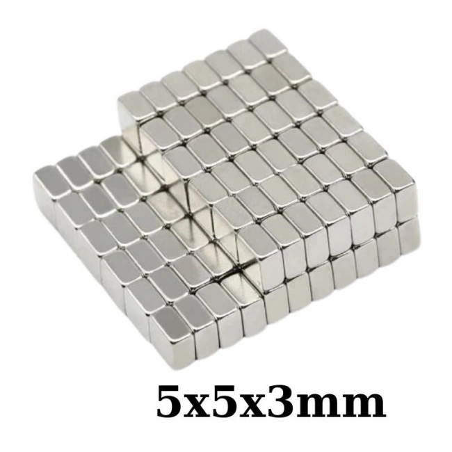 5x5x3mm Neodyum Güçlü Mıknatıs - Neodim Magnet