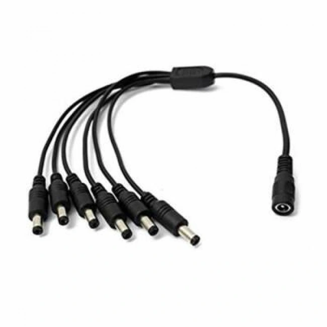 6 Başlı DC Adaptör Çoklayıcı Kablo
