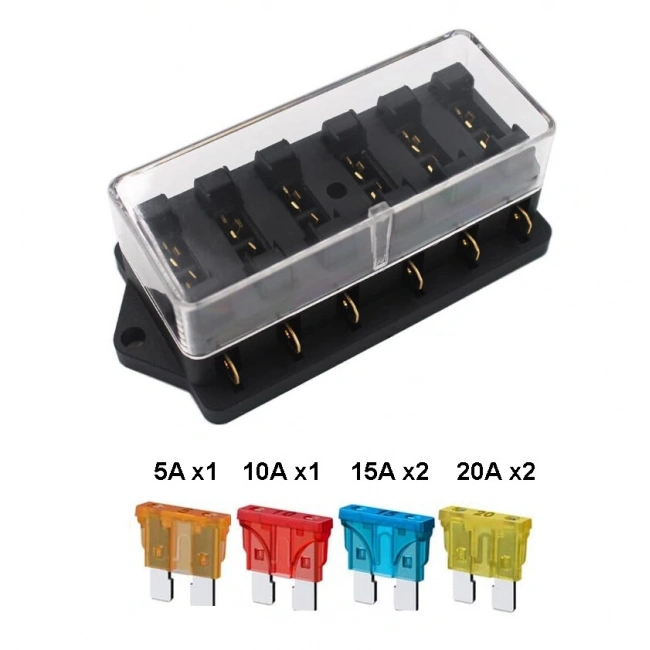 6 Kanal Oto Bıçak Sigorta Kutusu