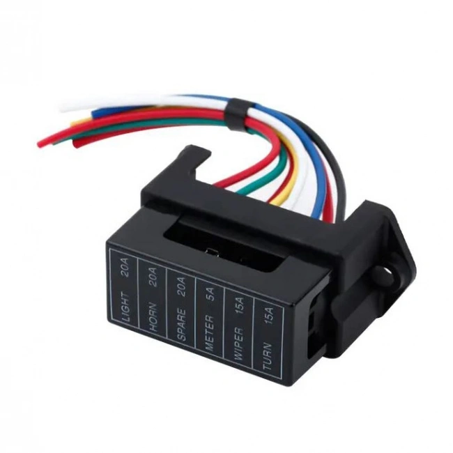 6 Kanal Oto Bıçak Sigorta Kutusu - Kablolu