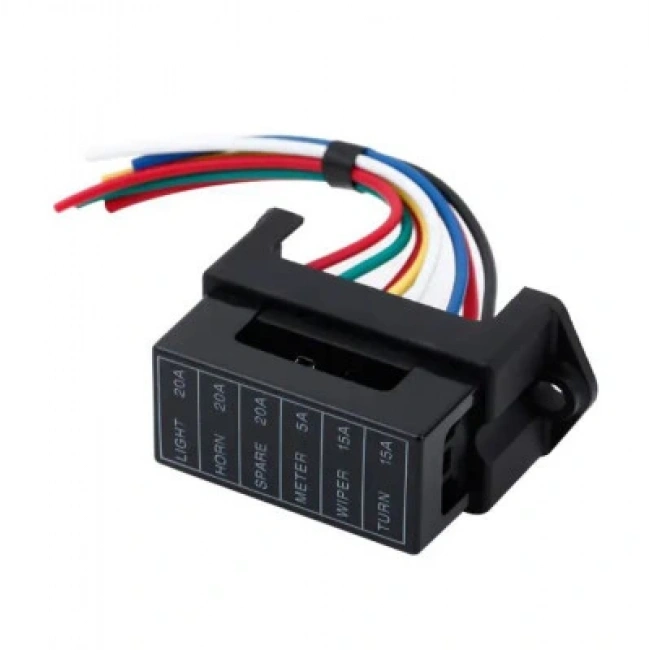 6 Kanal Oto Bıçak Sigorta Kutusu - Kablolu