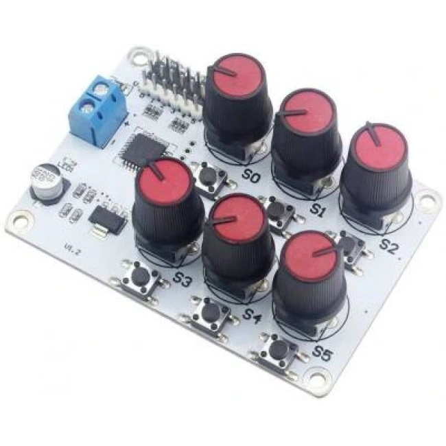 6 Kanal Potansiyometreli Servo Motor Kontrol Kartı